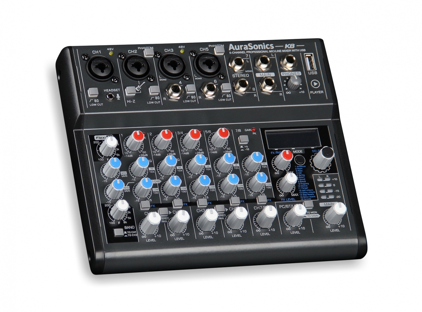 AuraSonics K8 компактный микшерный пульт в Катав-Ивановске