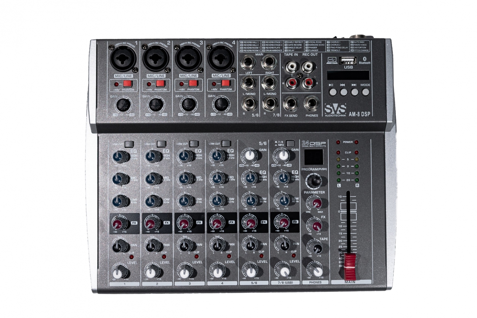 SVS Audiotechnik mixers AM-8 DSP Микшерный пульт аналоговый, 8-канальный в Катав-Ивановске